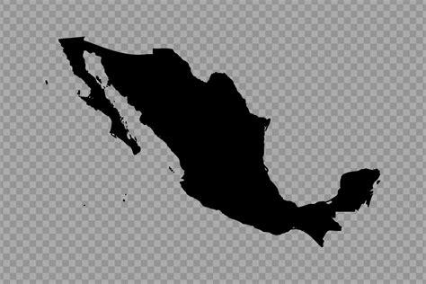 Transparent Background Mexico Simple map 25844169 Vector Art at Vecteezy