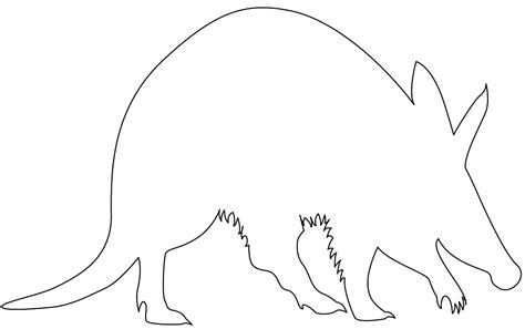 Aardvark Silhouette | Free vector silhouettes