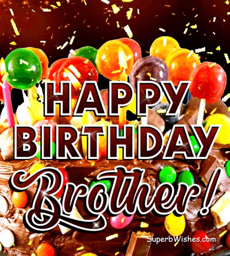 Birthday Cake With Candles GIF - Happy Birthday, Brother | SuperbWishes