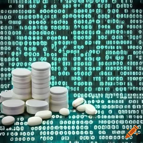 Binary code matrix with pharmaceutical drugs on Craiyon
