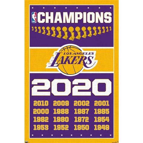 NBA Los Angeles Lakers - Champions 20 - Athena Posters