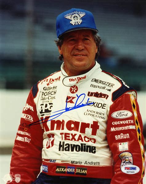 Mario Andretti SIGNED 8x10 Photo Indy 500 Formula One NASCAR PSA/DNA ...