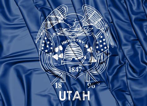 Old Utah State flag stock illustration. Illustration of abstract ...