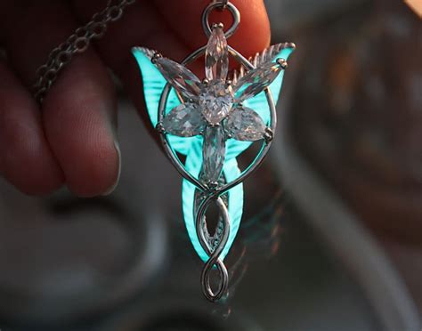 Arwen Evenstar necklace GLOW in the DARK