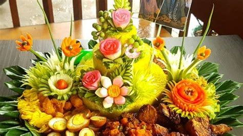 Tumpeng Modern Nan Cantik Buatan Linda Novianti - Tribunpontianak.co.id