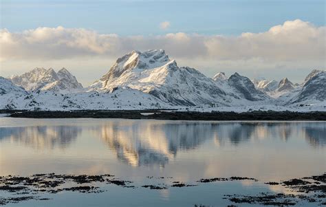 Mountains Of Moskenesoya Rising Photograph by Martin Zwick - Pixels