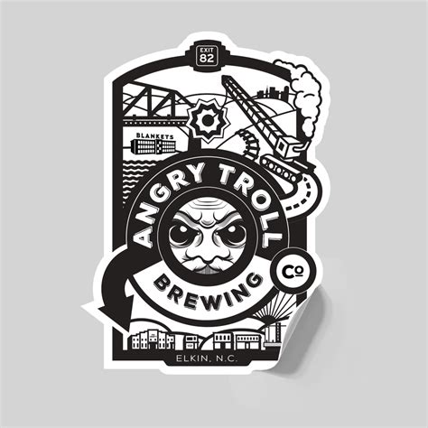 The Angry Troll Brewery Story Sticker – Local Minded Brewing