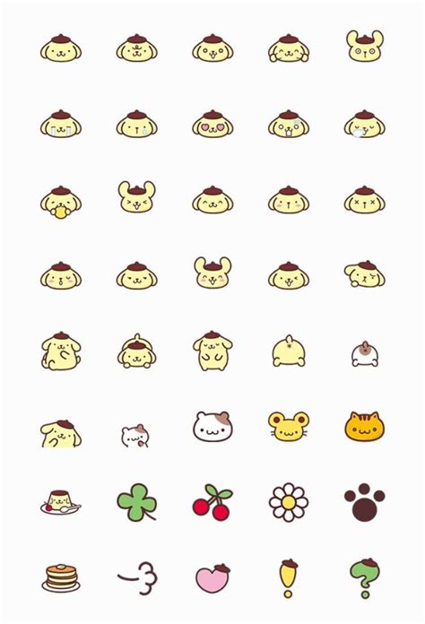 Pompompurin Sanrio Washi emoji planner stickers 40 pcs by JpKrHk on Etsy | Sanrio, Emoji ...