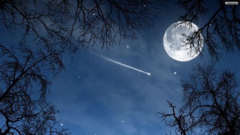 Night Sky Moon Wallpapers - Top Free Night Sky Moon Backgrounds - WallpaperAccess