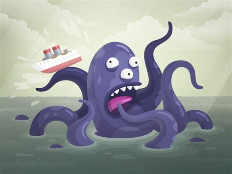 Kraken by Fireart Studio on Dribbble