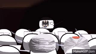 Polandball animation - A war orchestra on Make a GIF