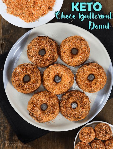 KETO Choco Butternut Donut (Low Carb, 1g Sugar/Serving) - The Peach Kitchen