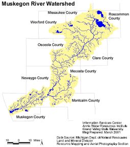 Muskegon River Watershed Project - Study Area - Robert B. Annis Water ...