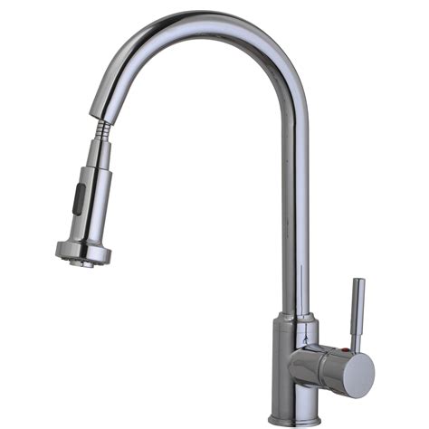 Modern Kitchen Monobloc Mixer Tap with pull out rinse spray - Heat & Things