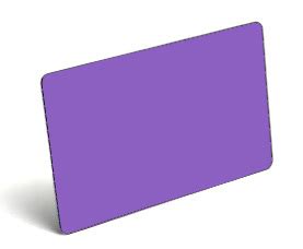 Blank Purple PVC Plastic Cards - CR80/30 - Tray of 500 Cards