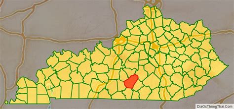 Map of Adair County, Kentucky - Địa Ốc Thông Thái