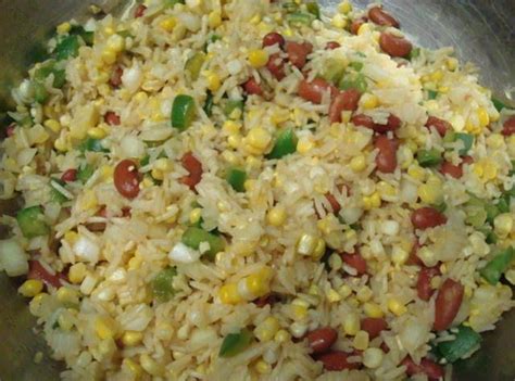 Rice Salad With Corn And Kidney Beans Recipe 3 | Just A Pinch