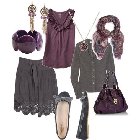 Purple for fall, created by misschef94 on Polyvore | Fashion, Purple fashion, Star fashion