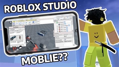 ROBLOX STUDIO IS ON MOBILE????? - YouTube