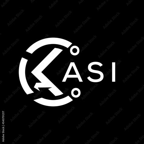 ASI letter logo. ASI black background and white letter. ASI technology Monogram logo design for ...