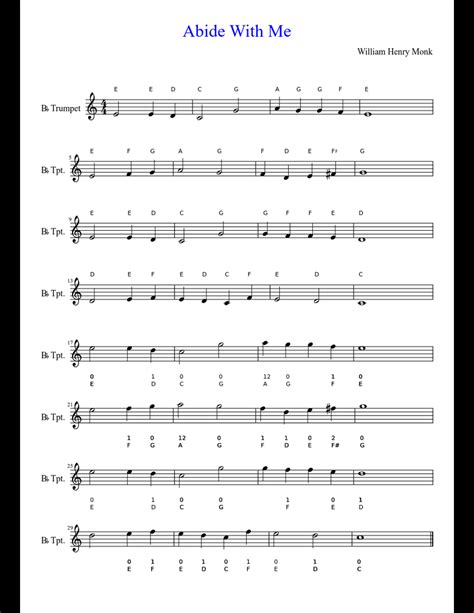 Abide with Me sheet music download free in PDF or MIDI