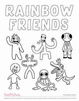 Free Rainbow Friends Party Printables  Coloring Pages Catch My sketch template