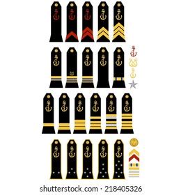 Military Ranks Insignia World Illustration On Stock Vector (Royalty Free) 204508039 | Shutterstock