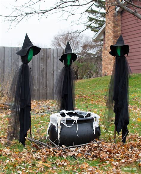 DIY Witch Gathering using Upcycled Materials | Easy halloween decorations, Halloween decorations ...