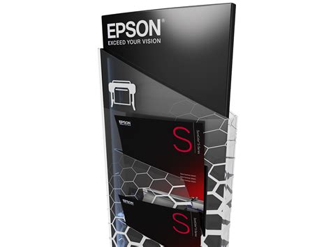 EPSON Brochure holder on Behance Pos Display, Display Stand, Tv Stand, Brochure Holders, Point ...