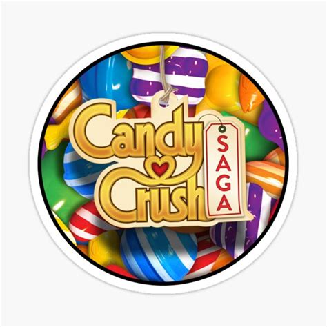 "Candy Crush Logo" Sticker for Sale by km83 | Redbubble