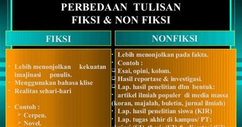 Perbedaan Buku Fiksi Dan Buku Non Fiksi – Kotak Edu