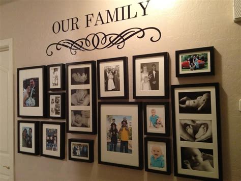 I want to do this!! | Photo wall display, Family wall decor, Family ...