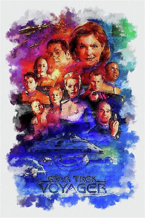 TV Show Star Trek Voyager Digital Art by Garett Harold - Fine Art America