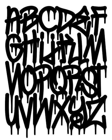 Dripping graffiti letters | Graffiti lettering fonts, Graffiti ...