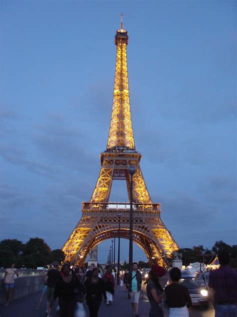 Night view of Eiffel Tower, Paris, France | The metal struct… | Flickr