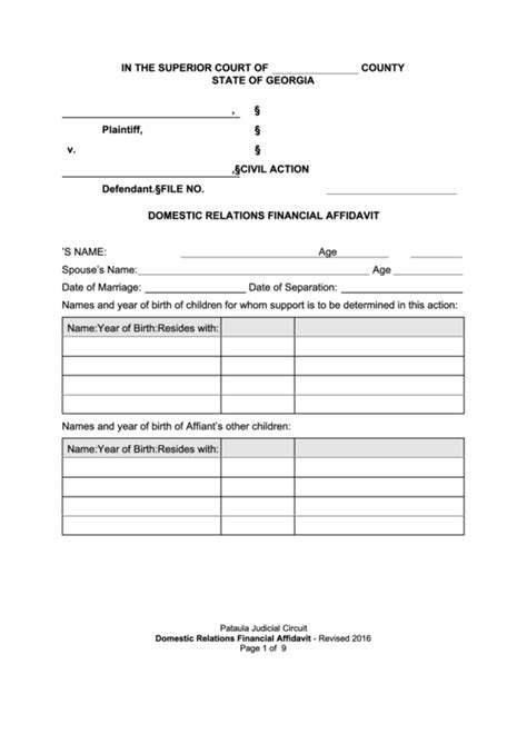 Top 13 Georgia Superior Court Forms And Templates free to download in PDF format