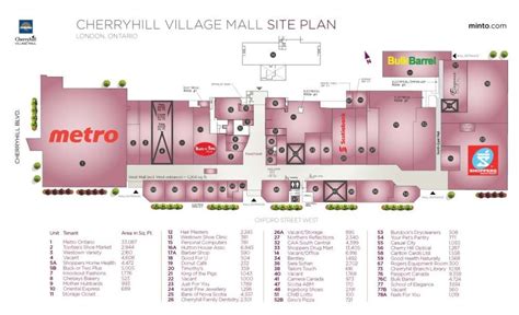 Cherryhill Village Mall Floor Plan