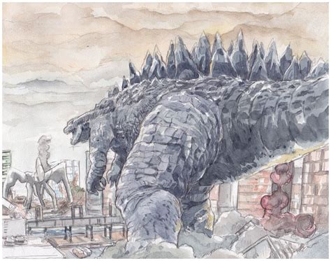 Godzilla-VS-Muto by NORIMATSUKeiichi on deviantART | Godzilla, Godzilla ...