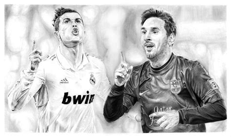 Cristiano Ronaldo and Lionel Messi by YanisDraw | Lionel messi, Drawing wallpaper, Ronaldo