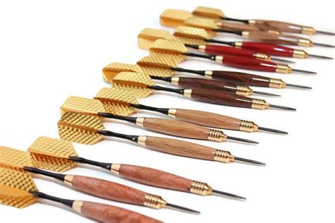 Wood steel tip darts. Custom set of darts wood by 3DSubtraction