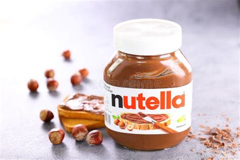 Nutella jar editorial photography. Image of chocolate - 212179052