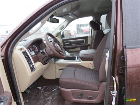 Canyon Brown/Light Frost Beige Interior 2014 Ram 3500 Big Horn Crew Cab Dually Photo #88485733 ...