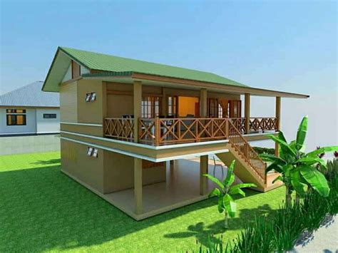 MyHousePlanShop: Modern Thai Style House Plan With Two Bedrooms One ...