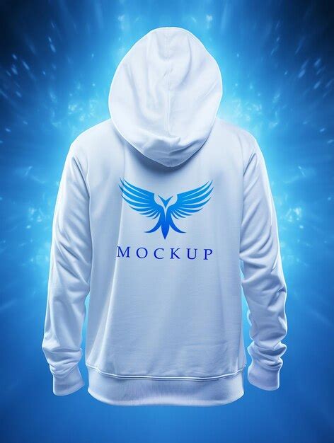 Premium PSD | White hoodie mockup psd