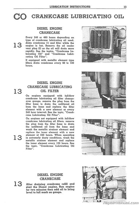 Caterpillar D4 Tractor Operators Manual