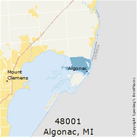 Algonac (zip 48001), MI