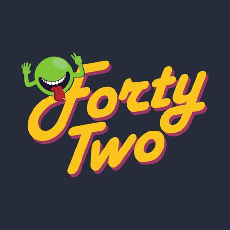 Forty-two - The Hitchhikers Guide To The Galaxy - T-Shirt | TeePublic