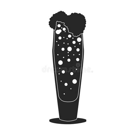 Beer Glass Vector Icon.Black Vector Icon Isolated on White Background ...