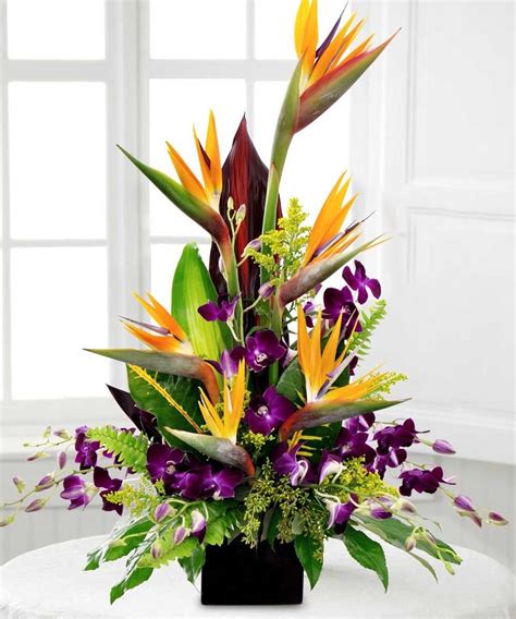 BIRDS IN PARADISE - As Pictured | Large flower arrangements, Tropical flower arrangements ...