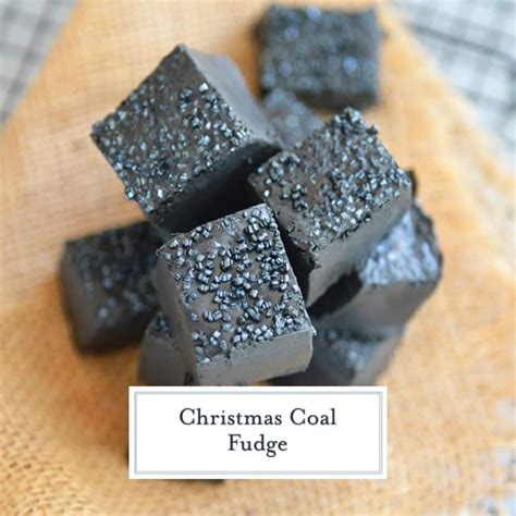 Christmas Coal Candy - Coal for Christmas Fudge Recipe